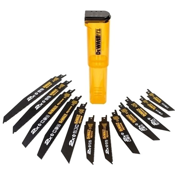 DT2441L 2X Life Reciprocating Saw Blade Set 12 Piece by DEWALT - DT2441L-QZ