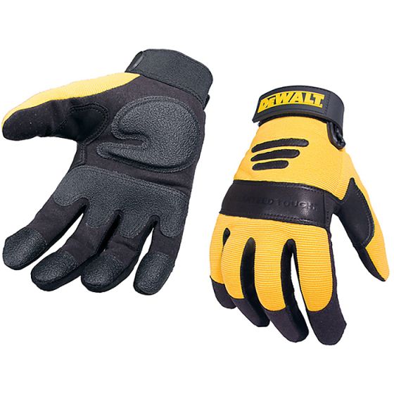 Synthetic Padded Leather Palm Gloves by DEWALT - DPG21L