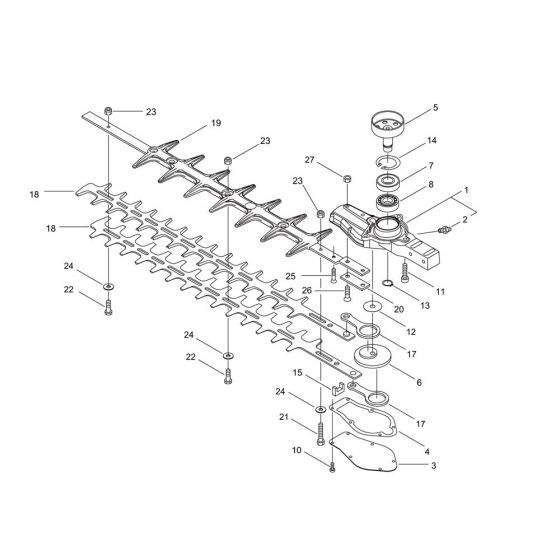 Gear Case & Cutter for DH221