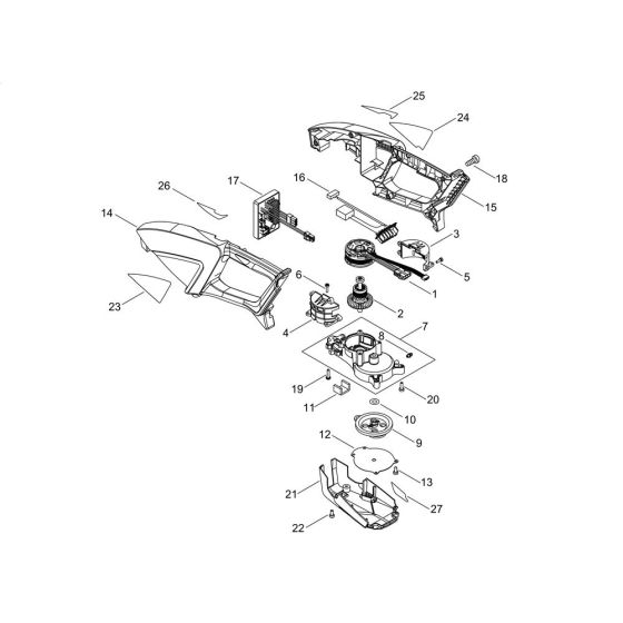 Motor, Gear Case for ECHO DHC-200 Hedgetrimmer