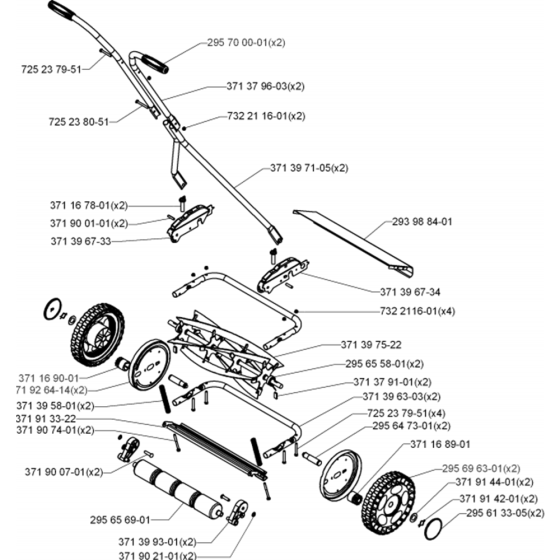 Complete Product Assembly for Husqvarna DIAMANT 400 Commercial Lawn Mower