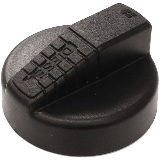 Black Plastic Tank Cap for Diesel, 90mm O/D, 67mm I/D