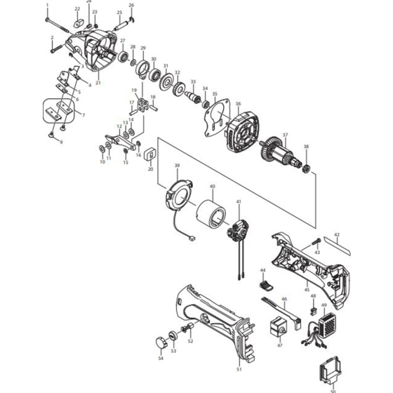 Makita DJS160RFE Assembly