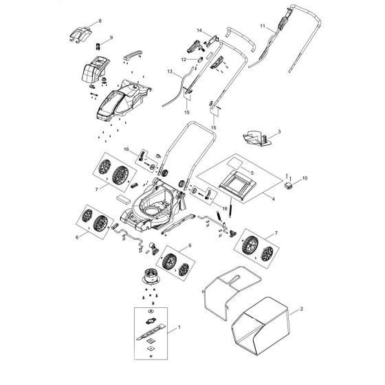 Body for ECHO DLM-310/35P Lawn Mower