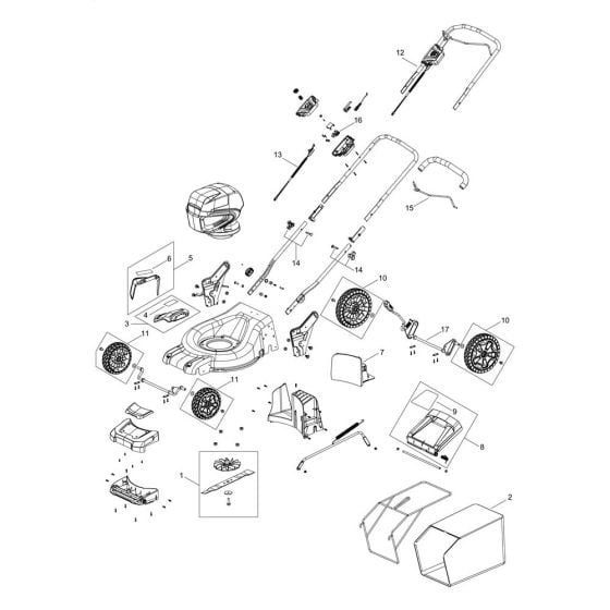 Body for ECHO DLM-310/46P Lawn Mower