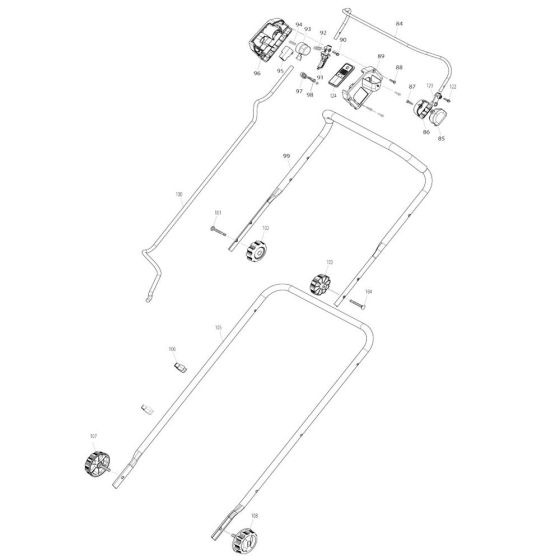 Handle Assembly for Makita DLM431