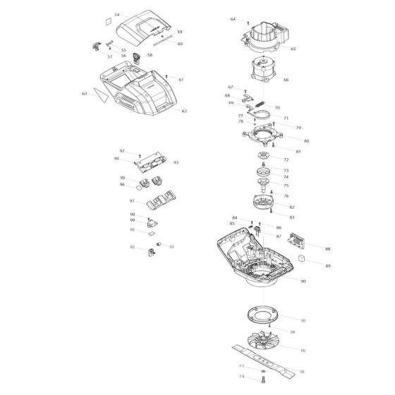 Battery, Motor Assembly