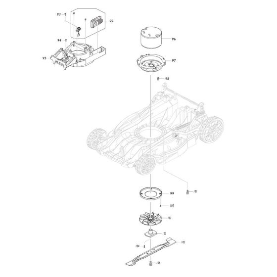 Blade Assembly for Makita DLM480