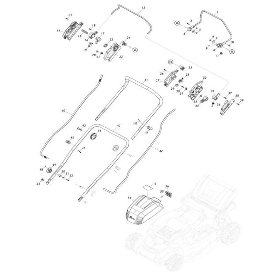 Handle Assembly for Makita DLM481