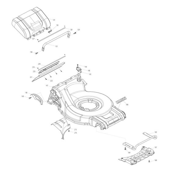 Deck Assembly for Makita DLM533