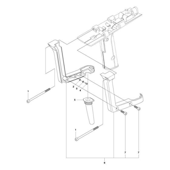Rear Handle Assembly for DM 230