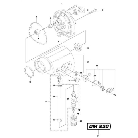 Gearbox Assembly for Husqvarna