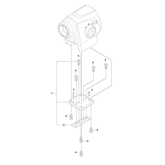 Motor Bracket for Husqvarna DM 400