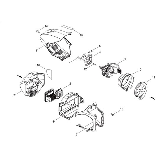 Motor for ECHO DPAS-2600