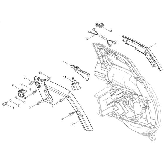 Throttle for ECHO DPB-600 Blower