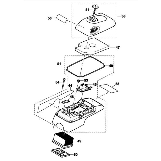 Hood, Air Filter for Makita DPC6411