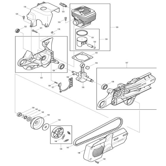 Makita DPC7300 Assembly