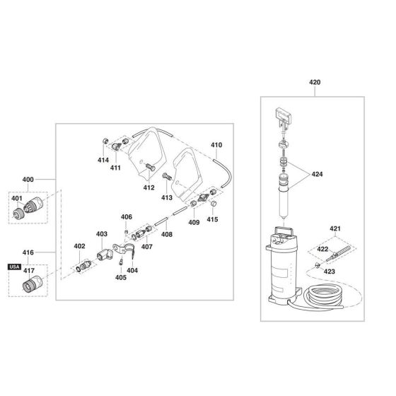 Water Tank Assembly for Makita