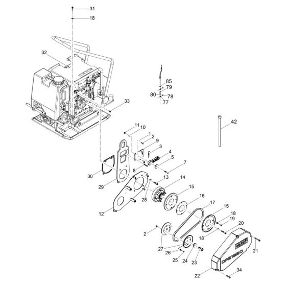 Engine Assembly for Wacker DPS1850H
