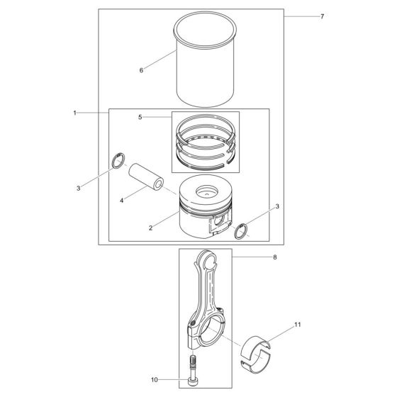 Cylinder, Piston Assembly
