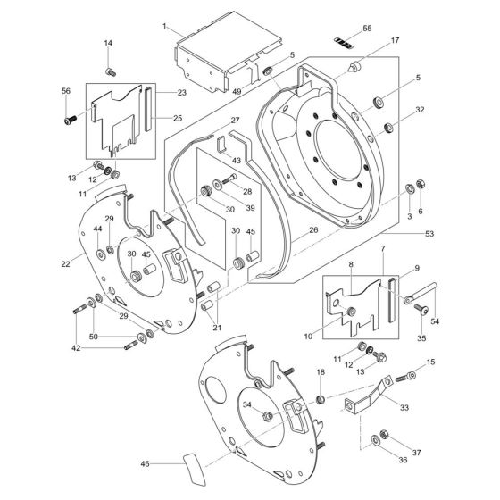 Air Ducting Assembly for Wacker