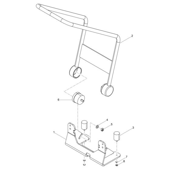 Center Pole Assembly for DPS1850H