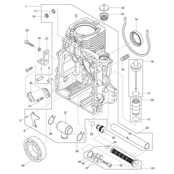 Crankcase Assembly for DPS1850H