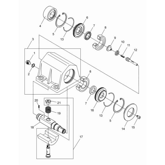Exciter Assembly for Wacker DPS2040