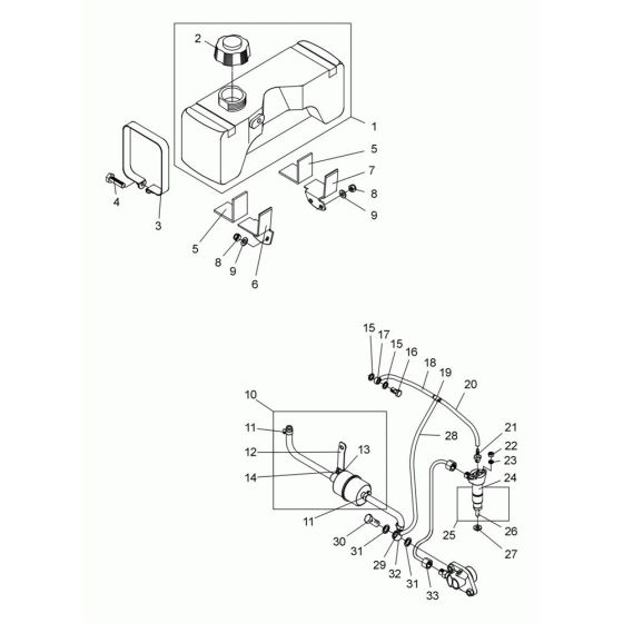 Fuel Tank Assembly for Wacker DPS2050