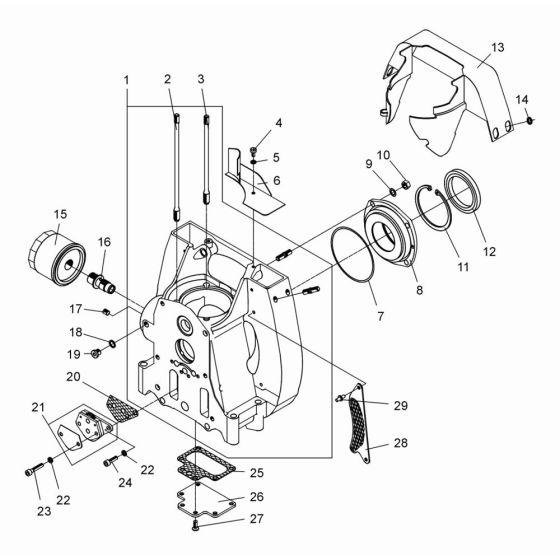 Crankcase Assembly for DPS2050