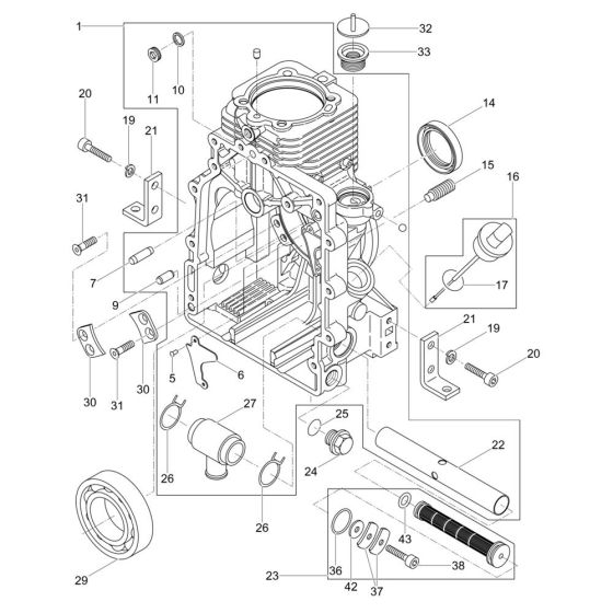Crankcase Assembly for DPS2050H