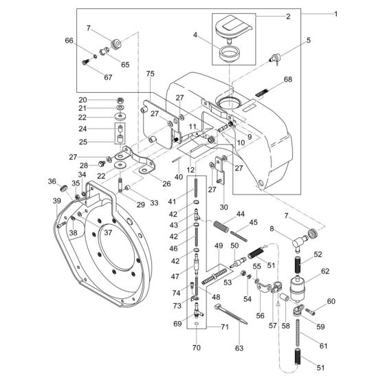 Fuel Tank Assembly for Wacker DPS2050Hw