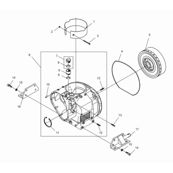 Crankcase Assembly for DPS3050