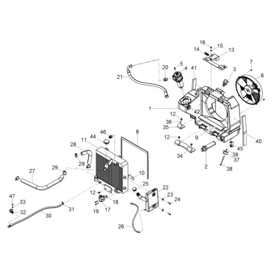 Radiator Assembly for DPU110
