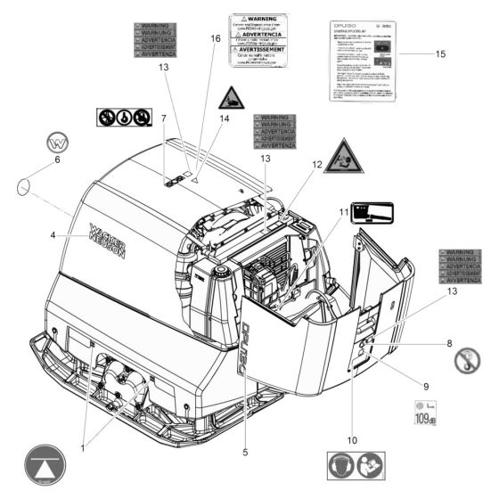Decals for Wacker DPU130