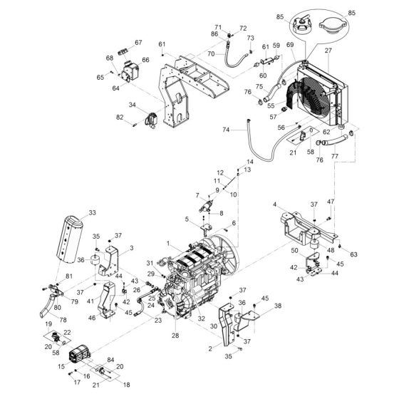 Engine Assembly for Wacker DPU130