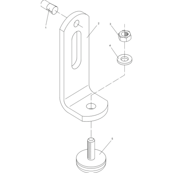 Angle Assembly for Wacker DPU2950-5000007881 (Diesel-Crankstarter) Rev.100 Reversible Plate Compactor