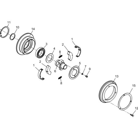 Centrifugal Clutch Assembly for Wacker DPU3060H-5000022861 Rev.107 Plate Compactor