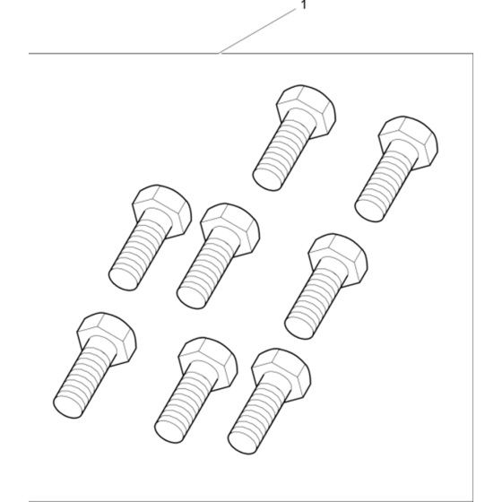 Set of Screws Assembly for Wacker DPU4545H-5100009661 (Diesel-Crankstarter) Rev.101 Reversible Plate Compactor