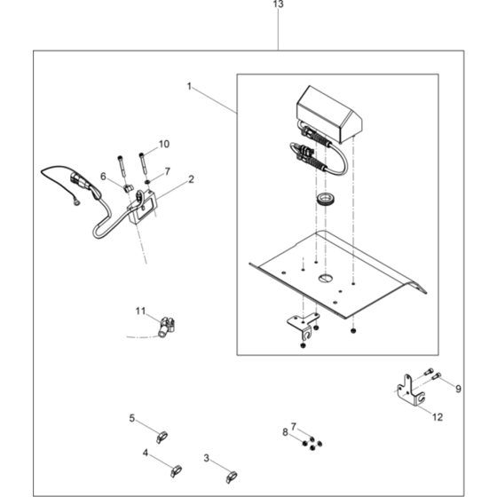 Kit-retrofit Compatec Assembly for Wacker DPU5545H-5100005868 Rev.100 Plate Compactor