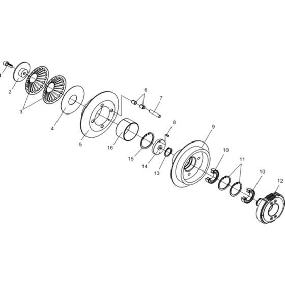 Coupling Assembly for Wacker DPU6055-5000011535 Rev.105 Plate Compactor