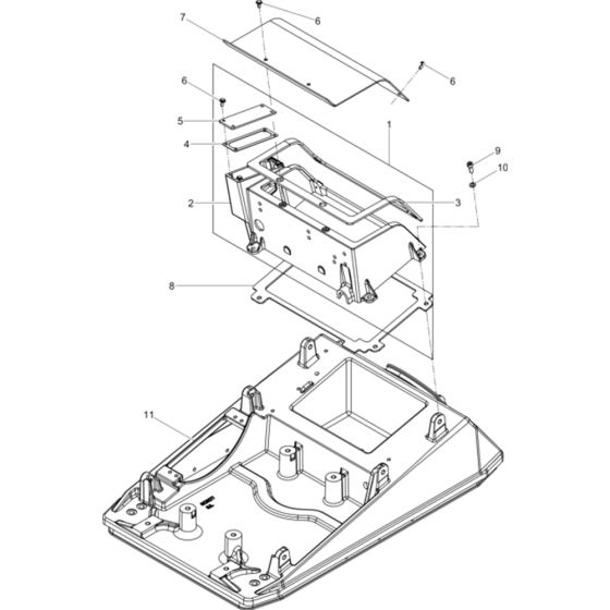 Upper Mass 2 Assembly for Wacker DPU6055-5000220345 Rev.105 Plate Compactor