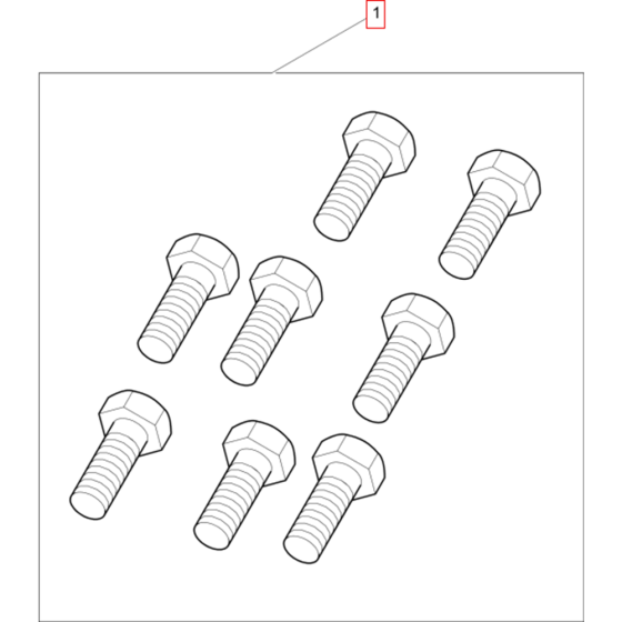 Set of Screws Assembly for Wacker DPU6555HS-5000067519 Rev.102 Plate Compactor