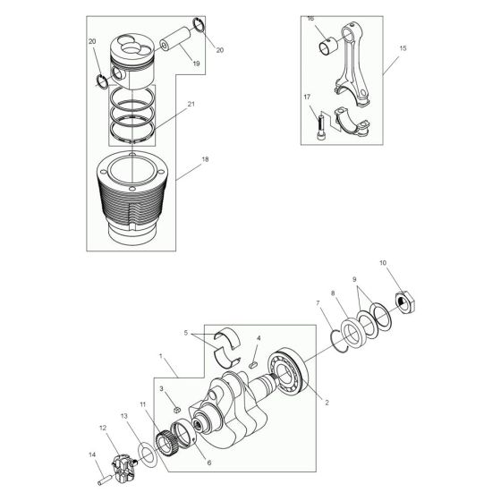 Crankshaft Assembly for DPU7060