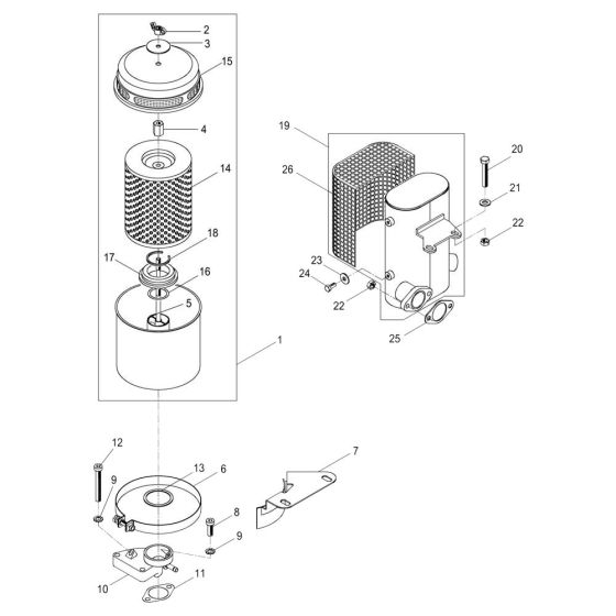 Air Filter for Wacker DPU7060