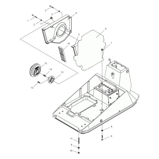 Fan Assembly for Wacker DPU7060