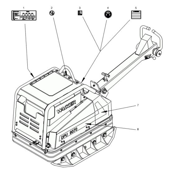 Decals for Wacker DPU9070