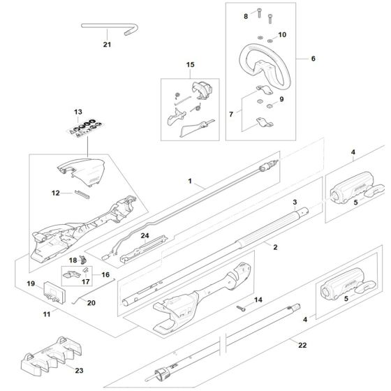 Drive Tube Assembly for Stihl HLA 65