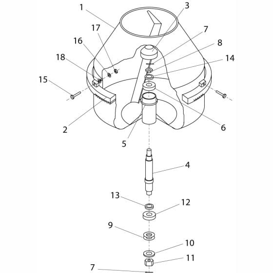 Drum Assembly for Altrad Belle BWE150 BWE200 BWE250 Upright Mixers