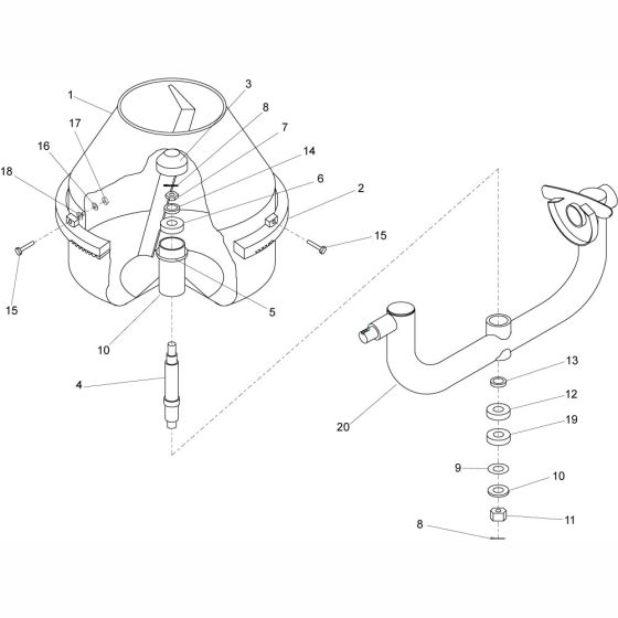 Drum Assembly for Altrad Belle Premier Superior 300 350 400 Site Mixer